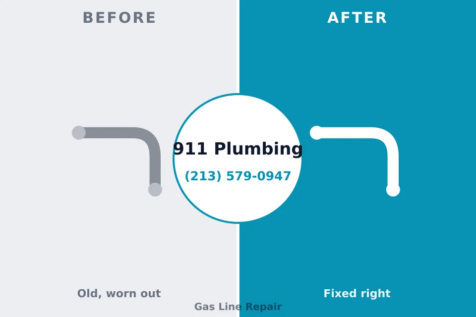 Before and after: plumbing repair Paramount-Long Meadow, MD
